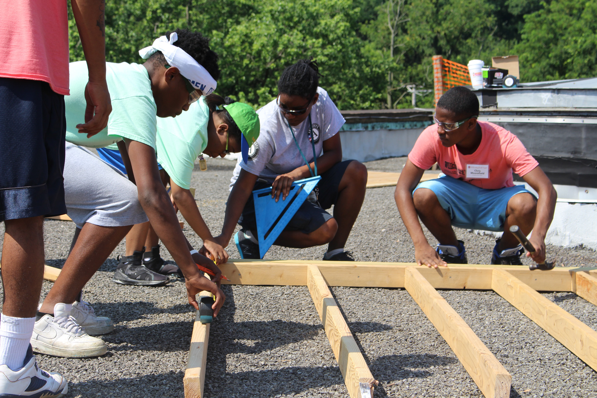 Shout out to Wilkinsburg Youth Project who worked with us all summer.  Thanks to them, we now have a telescope on the roof!